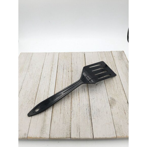 Spatula Nylon Slotted Reinforced Turner Flipper No 115 Black Hutzler - Picture 4 of 7